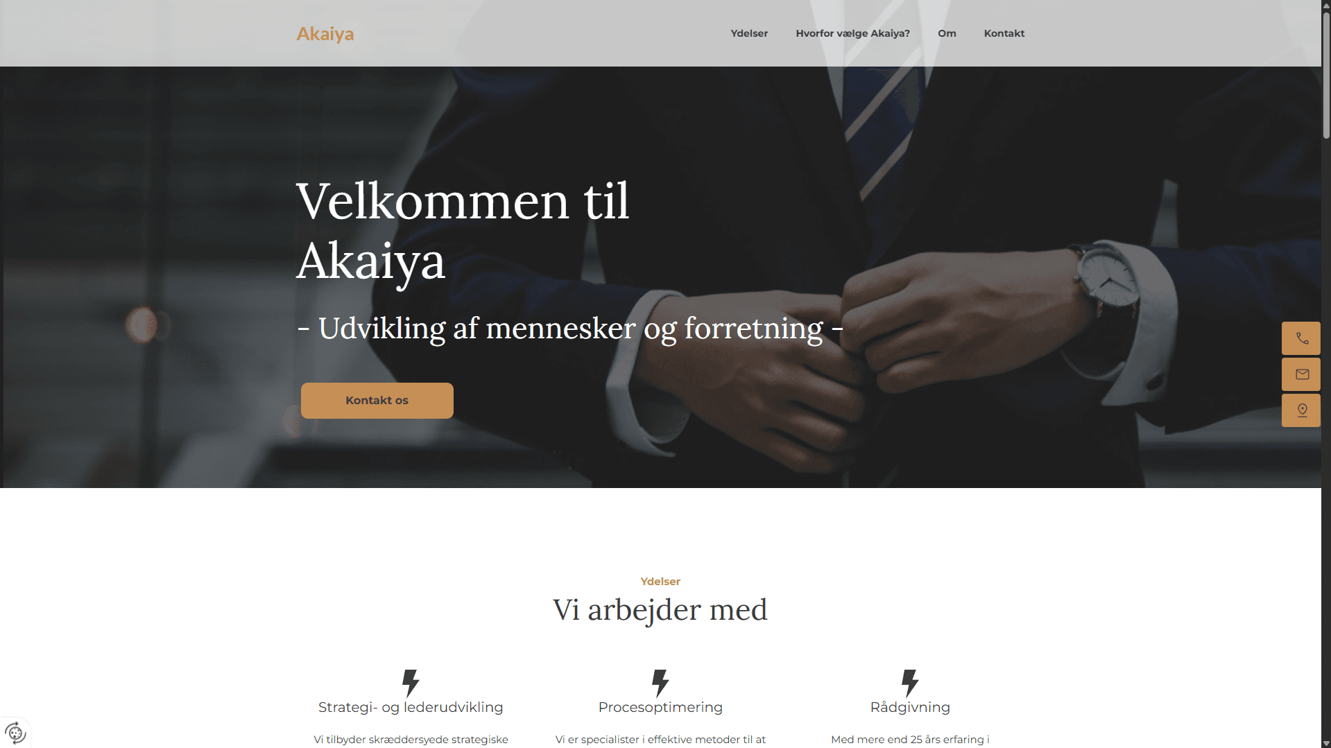 Website redesign - before
