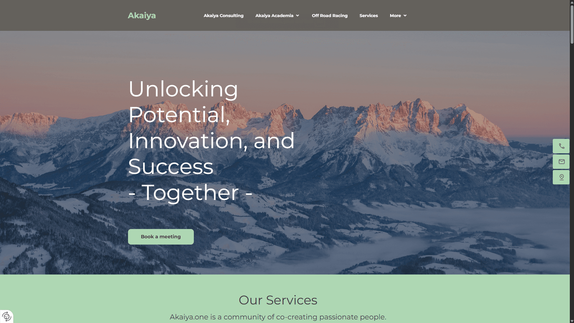 Website redesign - before